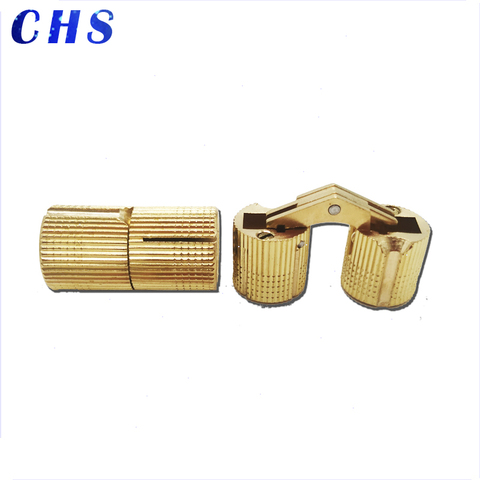 1Pcs  Copper Barrel Hinges Cylindrical Hidden Cabinet Invisible Brass 8mm 10mm 12mm 14mm 16mm 18mm Door Small Box Hinge ► Photo 1/6