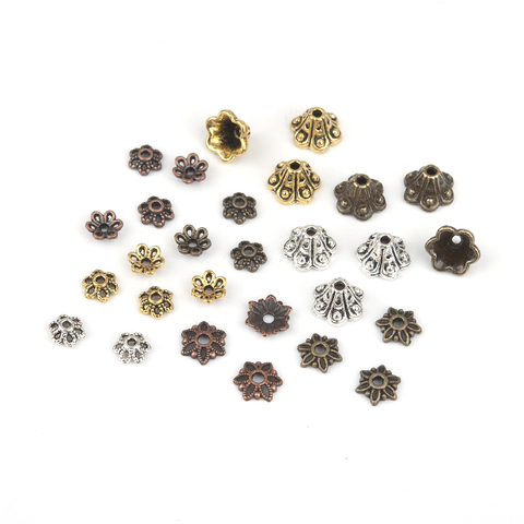 8Seasons Zinc Based Alloy Beads Caps Flower DIY Making Earrings Bracelets Jewelry Gifts Findings (Fits 8mm-12mm Beads),55-500PCs ► Photo 1/6