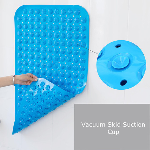 2022NEW Bath Mat 36x71cm Suction Cup Safety Shower Bathtub Mats Non Slip Bathroom Floor Mat PVC  Waterproof Massage Foot Pad ► Photo 1/6