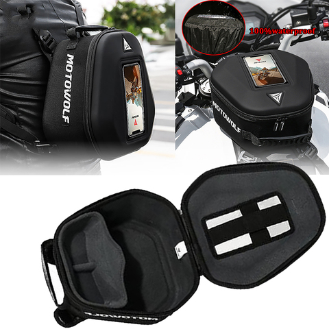 Motorcycle Tank bags mobile navigation bag For BMW HONDA CBR600RR CBR1000RR VFR800 R1200GS R1250GS NC700 NC750 CB400 CB500X ► Photo 1/6