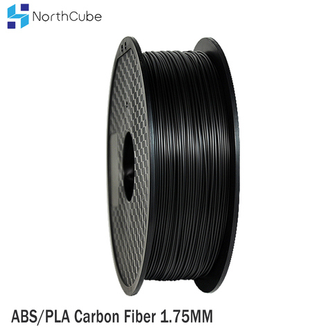 PLA/ABS Carbon Fiber 3D Printer Filament 1.75mm 1KG (2.2lbs) Spool Dimensional Accuracy+/-0.02mm Black ► Photo 1/3