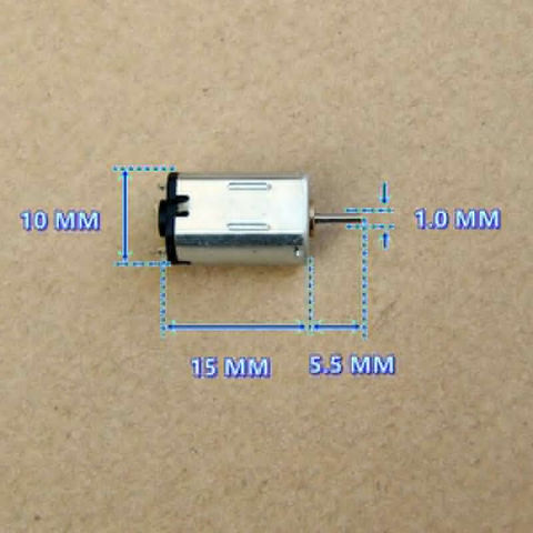 Metal-Brush High-Speed Electric-Motor 1mm-Shaft DC12V 25500RPM Mini Micro Preciouse FF-M20 8mm*10mm ► Photo 1/6