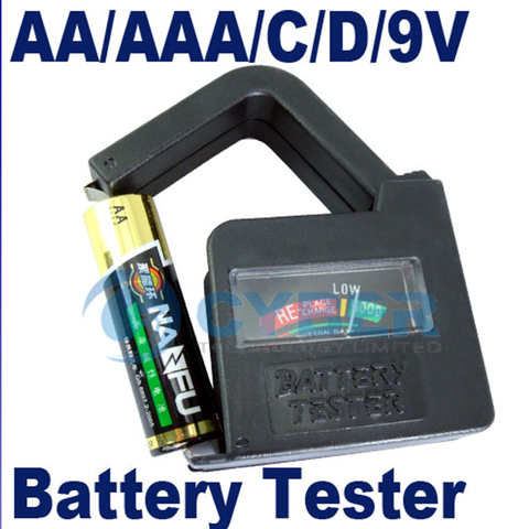 Battery Tester Battery checker For C/D/9V/AA/AAA/1.5V Lithium Battery Power Supply Measuring Instrument ► Photo 1/6