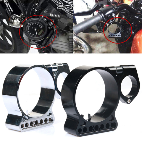 Motorcycle Speedometer Side Mount Relocation Bracket Cover Instrument Case Housing For Harley Davidson Sportster 883 XL1200 883 ► Photo 1/6