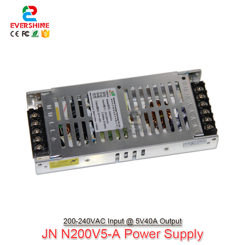 G-energy N200V5-A Slim 5V 40A 200W LED Display Power Supply , 30mm Thickness support 220V AC Input Voltage ► Photo 1/5