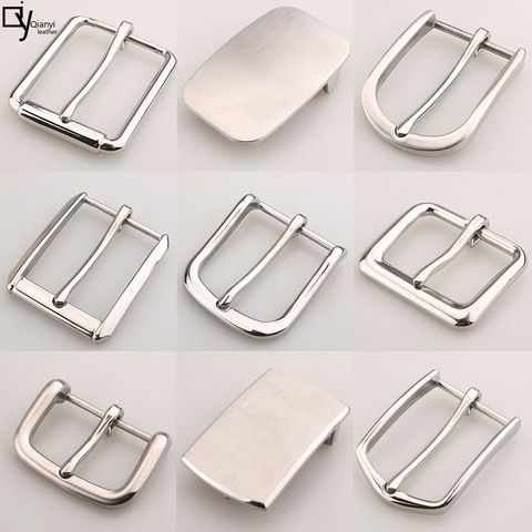 Leather belt buckle for men 304 stainless steel belt buckle 4.0cm needle buckle business casual smooth buckle clip ► Photo 1/6