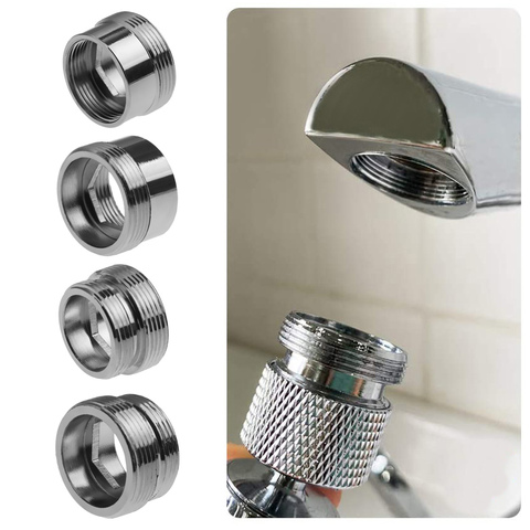 Tap Aerator Connector Metal Outside Inside Thread Water Saving Adaptor Kitchen Faucet 16/18/20/22/24/28/mm to 22mm with Gasket ► Photo 1/6