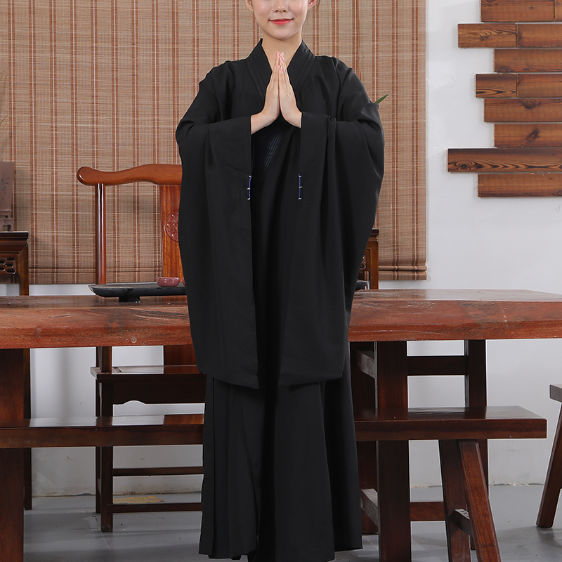 High Quality Buddhist Monk Dress Haiqing Robe Meditation Suit Zen Clothes 