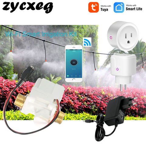 Tuya Wifi Mobile Phone Remote Control watering device Intelligent Auto Drip Irrigation System Garden plant water ► Photo 1/6