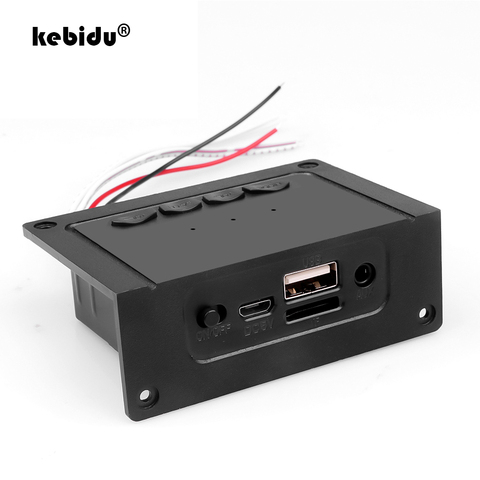 kebidu Handsfree 5V Mini MP3 Decoder Board Support Call Bluetooth 5.0 Decoding Module MP3 WAV AUX TF Card USB 2*5W Amplifier ► Photo 1/6