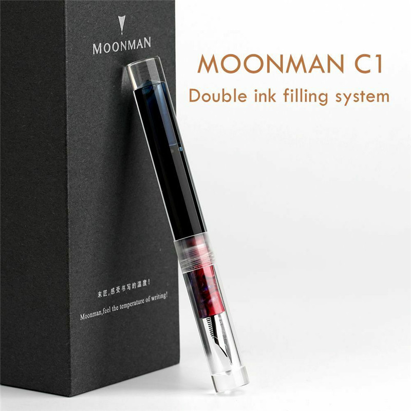 Details about   Moonman C1 Large Ink Capacity Eyedropper Transparent Clear Fountain Eye Dropper 
