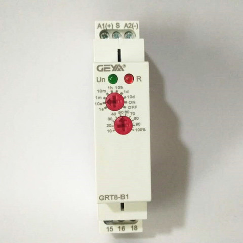 1pcs DIN Rail 16A 12V 24V 220V SPDT Delay OFF Timer GRT8-B AC230V or AC/DC12-240V Power Off Delay Time Relay ► Photo 1/6