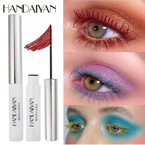 HANDAIYAN Colorful Mascara Eyelashes Curling Black Liquid Pen Mascaras Eye Makeup Eye Lash Thick Cosmetic Tool Lengthening Brush ► Photo 1/6