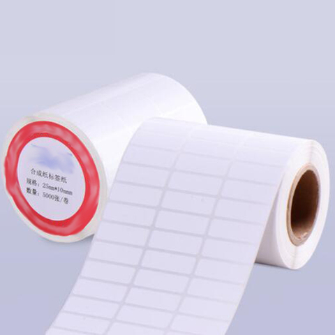 Hot Waterproof vinyl 35mm Width Thermal transfer blank barcode Labels adhesive printed label sticker ► Photo 1/1