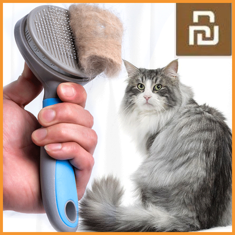 Youpin Pet Cat Hair Removal Brush Comb Pet Grooming Tools Hair Shedding Trimmer Comb for Cats ► Photo 1/6