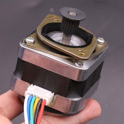 Nema 17 Stepper Motor Minebea 42 Motor 2-phase 4-wire 0.2Nm 29.5mm Nema17 Stepping Motor 0.9° w/ Timing Pulley For 3D Printer ► Photo 1/6