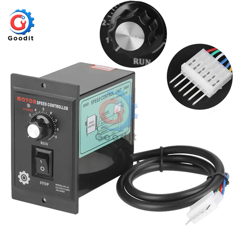 AC 220V Motor Speed Controller 400W Motor wide Speed Regulator Controller Pinpoint Forward Backward 50hz/60hz high precision ► Photo 1/6