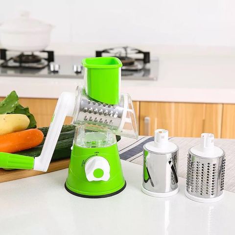 Multifunction Potato Carrot Grater Slicer Vegetable Cutter Round Mandoline  Slicer Stainless Steel Chopper Blades Kitchen Tool - Price history & Review, AliExpress Seller - Drinking Store