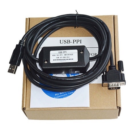 PLC Cable USB-PPI PLC Programming Cable PC USB to RS485 Adapter For  S7-200 PLC S7 200 USB PPI Cable ► Photo 1/2