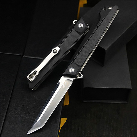 DeHong high-end brand D2 steel multi-function outdoor sharp hunting knife tactical folding knife portable pocket knife ► Photo 1/6