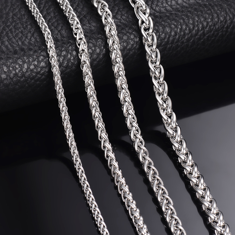 1 piece Width 2.5mm/3mm/4mm/5mm/6mm Keel Link Chain Necklace For Men Women Stainless Steel Chain Necklace ► Photo 1/4