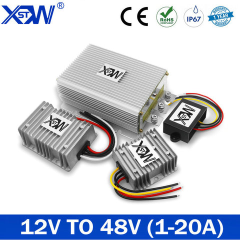 XWST Newest Waterproof 12V to 48V 3.5A 96W DC to DC Boost Converter 12V to 48V Step Up Car Power Converters Regulators CE RoHS ► Photo 1/6