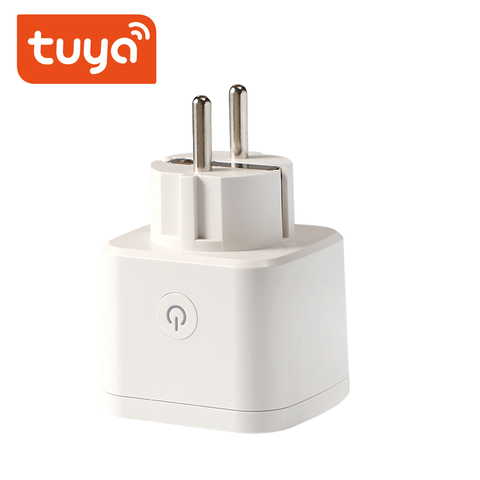 Tuya 16A Power Monitoring Smart Plug Wifi Smart Socket Tuya Smart Life App EU Plug Alexa Google Smart Home IFTTT Voice Control ► Photo 1/5