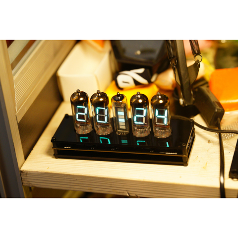 4 bit IV11 VFD clock four-digit fluorescent tube driver board glow tube clock ► Photo 1/3