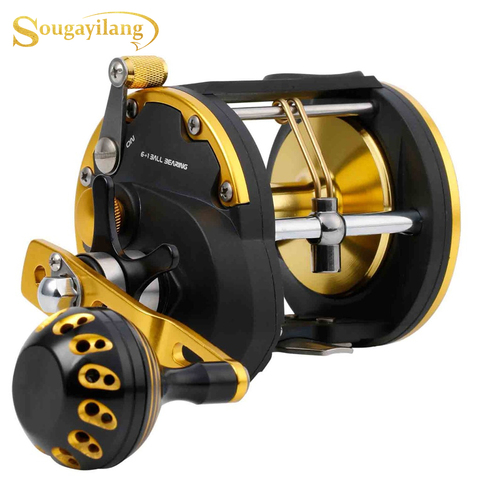 Sougayilang 6+1BB Trolling Fishing Reel Strong Right Hand Casting Sea Spinning Fishing Reel Baitcasting Reel Coil Fishing Tackle ► Photo 1/6