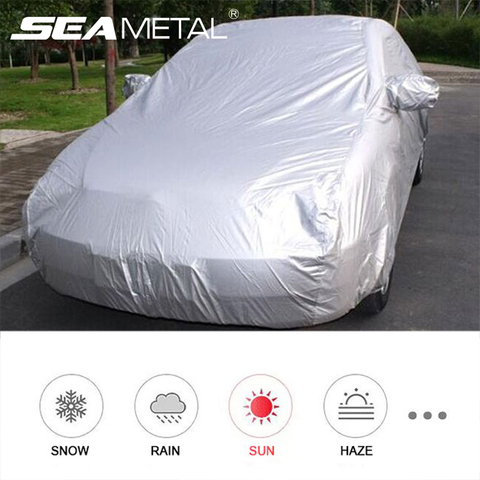 Waterproof Car Cover Outdoor Cars Covers Auto Full Cover Sun UV Snow Dust Resistant Protection Universal for Hatchback Sedan SUV ► Photo 1/6