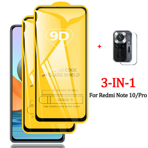 Note10 Glass, Redmi-Note-10 Glass for Xiaomi Redmi Note 10 Pro Tempered Glass Redmi Note10 Pro Protective Glass Film Redmi Note 10Pro Xiaomi RedmiNote 10 Screen Protector Redmi Note 10 Pro Glass ► Photo 1/6