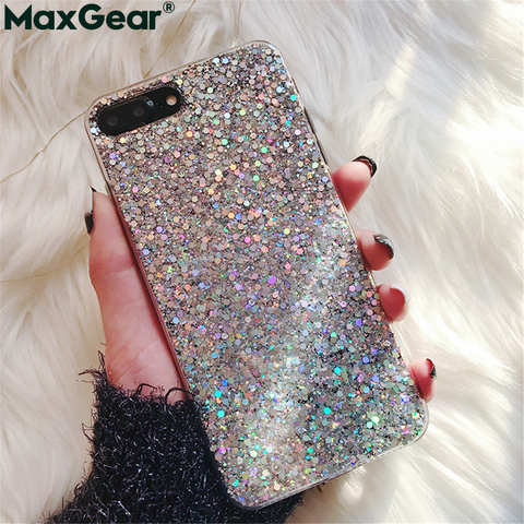 Bling Glitter Silicone Phone Case For Huawei P20 Pro P30 Lite Mate 10 20 X P10 Plus P Smart 2022 30 Sequins Covers Fundas Hoesje ► Photo 1/6