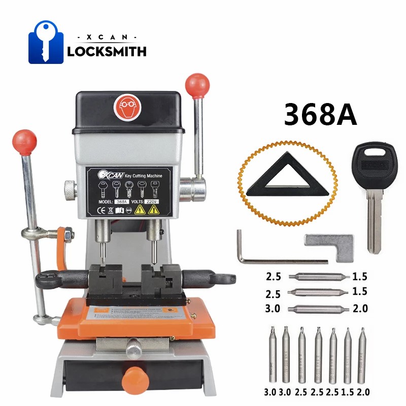 368A Key Duplicating 180w Key Cutting Machine Drill Machine Keys Locksmith Tools 
