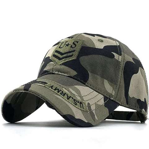 2022 New Camo Baseball Cap Fishing Caps Men Outdoor Hunting Camouflage Jungle Hat Airsoft Tactical Hiking Casquette Hats ► Photo 1/6