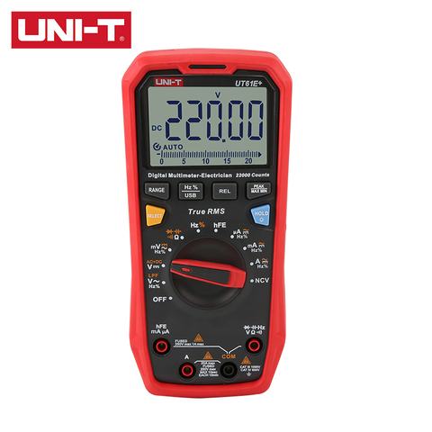 UNI-T 1000V True RMS Digital Multimeter  UT61E+/UT61B+/UT61D+ 1000V AC/DC  Duty cycle NCV Diode test  On-off Measurement ► Photo 1/5