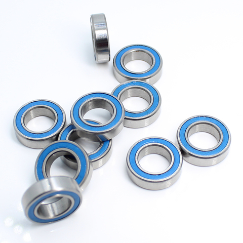 MR148RS Bearing ABEC-3 (10PCS) 8X14X4 mm Miniature MR148 - 2RS RU Ball Bearings Blue Sealed For Axial SCX10 II ► Photo 1/6