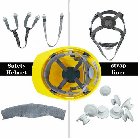 Safety Construction Helmet Fittings Replaceable Chinstrap Helmet Liner Multi-types 4/8 Point Buffer Soft ► Photo 1/5