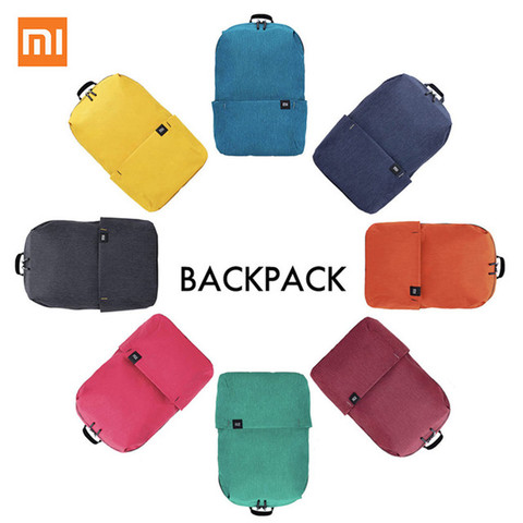 2022 New Xiaomi mi Colorful Mini Backpack Bag 8 Colors Level 4 Water Repellent 10L Capacity 165g Weight YKK Zip Outdoor For Gift ► Photo 1/1