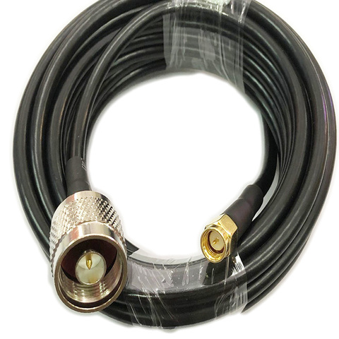 2m 5m 10m RG58 Coaxial Cable SMA male to N male connector RF Adapter 50-3 Cable 50ohm 15/20/30m ► Photo 1/4