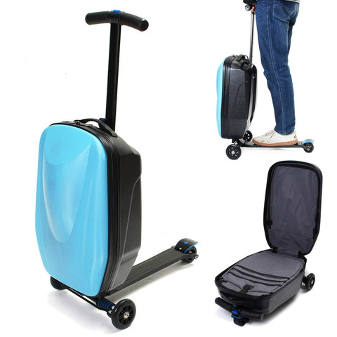 21 Inch Trolley Case Adults Carry On Scooter Travel Suitcase Travel Backpack Student Luggage On Wheels ► Photo 1/6