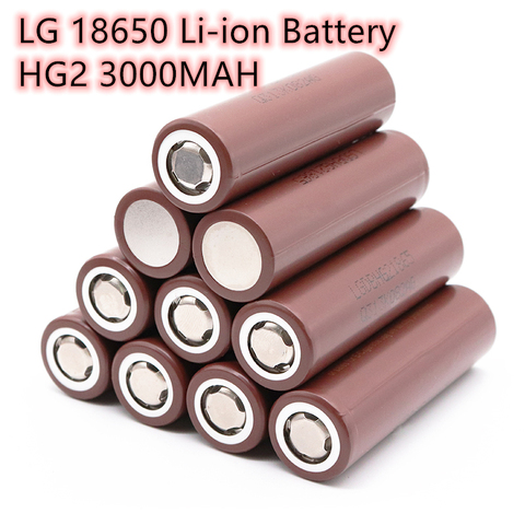 2022  100% original 18650 battery HG2 3000mah 3.7v rechargeable battery for HG2 18650 lithium battery 3.7 3000 mah ► Photo 1/6