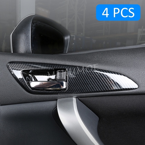 Carbon Fiber Interior Door Handle Surrounds Cover Trims For Mitsubishi Eclipse Cross 2022 Accessories ► Photo 1/6