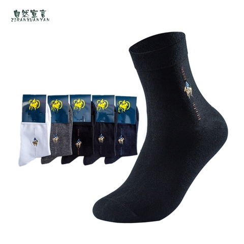 2022 New Pier Polo Autumn And Winter Men Cotton Sock Authentic men's business suit dress socks happy high socks gifts for man ► Photo 1/1