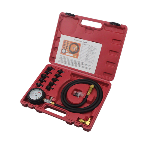 12 piece Engine Oil Pressure Test Kit Tester Car Garage Tool Low Oil Warning Devices ► Photo 1/6