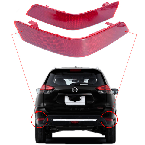 False Light Decorative lights For nissan X-Trail T32 2017 2022 Car rear bumper fog lamp Tail Brake Reflector Lights ► Photo 1/6