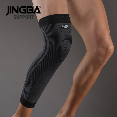 JINGBA SUPPORT Lengthen warmth knee pad Outdoor sports basketball knee pads knee brace protector Safety Elastic Nylon rodillera ► Photo 1/6