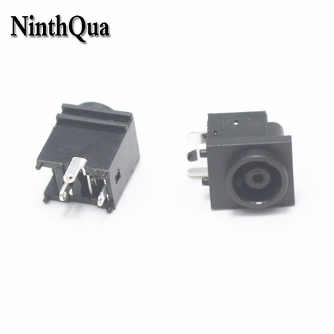 2pcs DC Power Socket Jack 6.0*4.4mm 3pin Connector 6.5*4.4mm DC Outlet Supply Barrel-Type Right Angle PCB Mount Black ► Photo 1/6