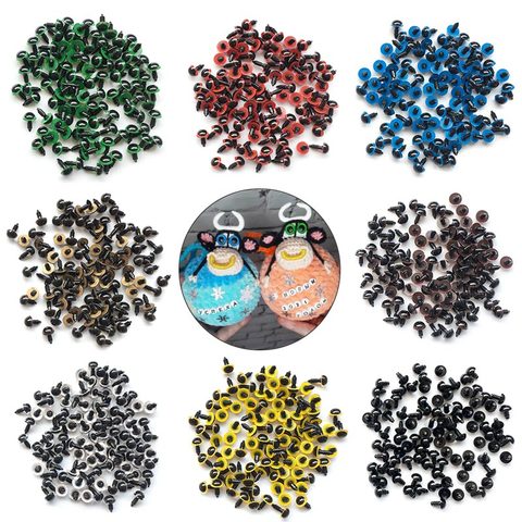 100pcs 8/10/12/mm Mix Color Plastic Safety Eyes Crafts Animal Bear DIY Dolls Puppet Accessories Stuffed Toys with Washer ► Photo 1/6