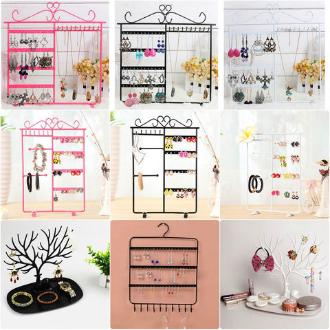 Jewelry Organizer, Earrings Organizer Rack, Necklace Holder, Earring Rack,  Jewelry Display Hanger, Earring Display, Necklace Organizer 