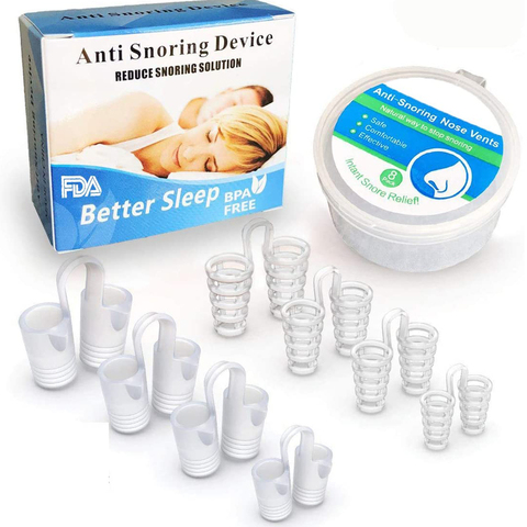 Anti Snore Apnea Nose Clip Breathe Aid Silent Snore Device Sleeping Equipment Mouthguard Snore Stopper Tool Mini Relieve Snoring ► Photo 1/6